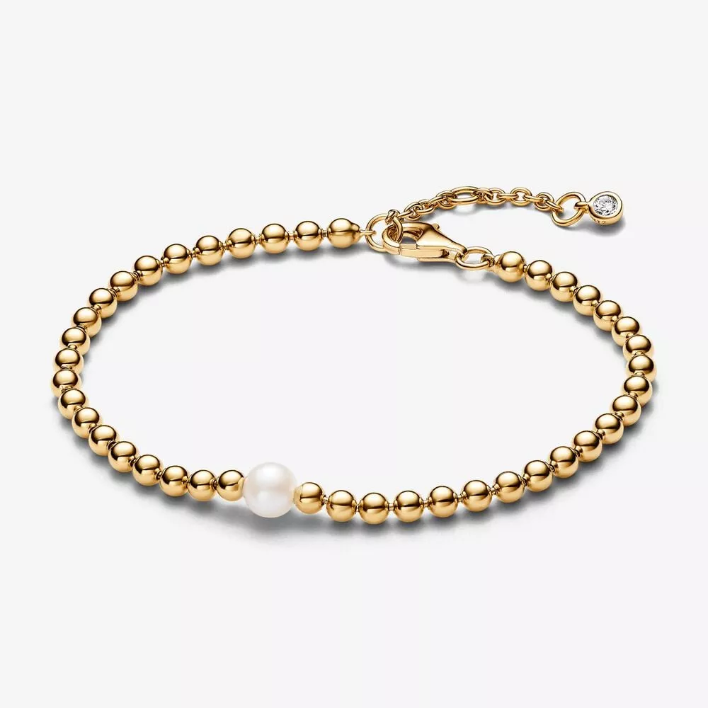 pulsera cuentas pandora y perlas cultivadas de agua dulce 563173c01