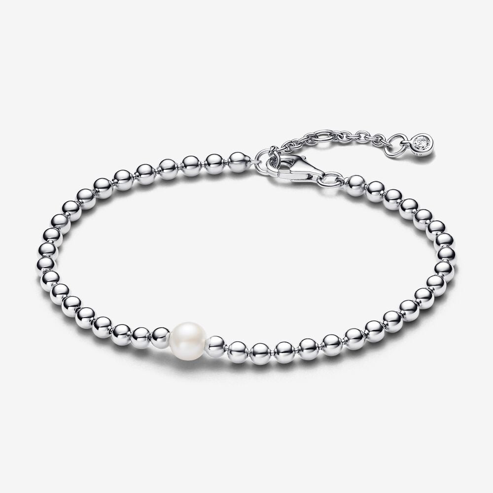 pulsera cuentas pandora y perlas cultivadas de agua dulce 593173c01