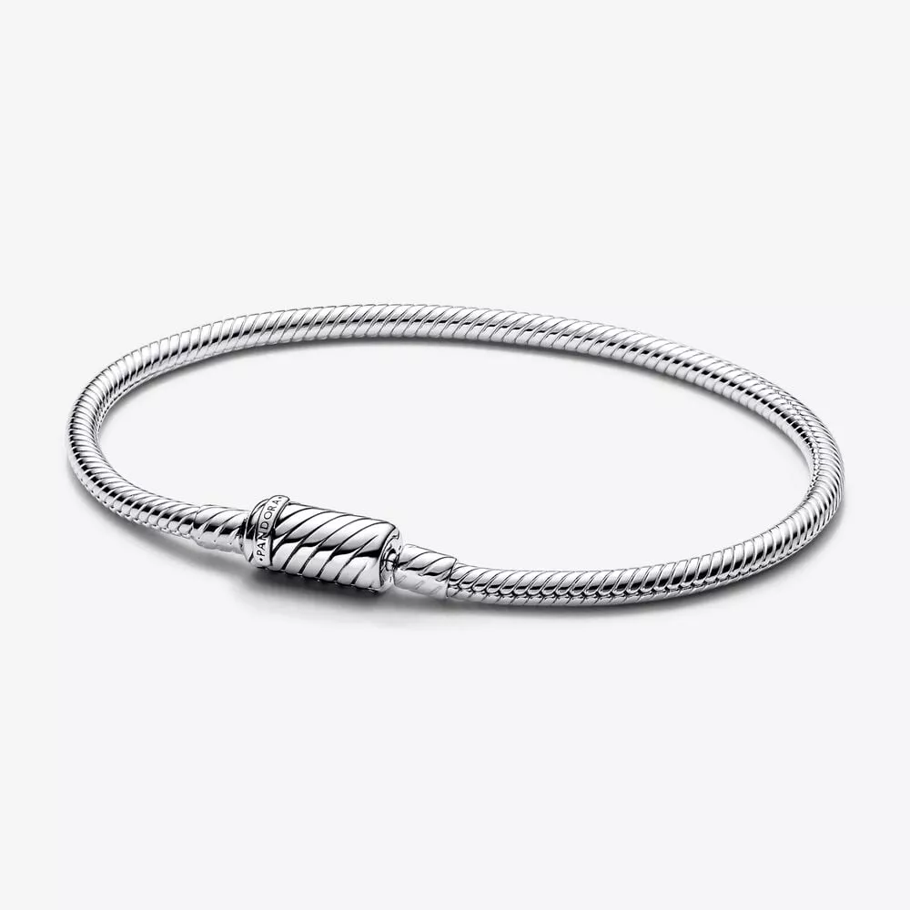 pulsera de cadena pandora de serpiente con cierre deslizante magnético fácil de cerrar 590122c00