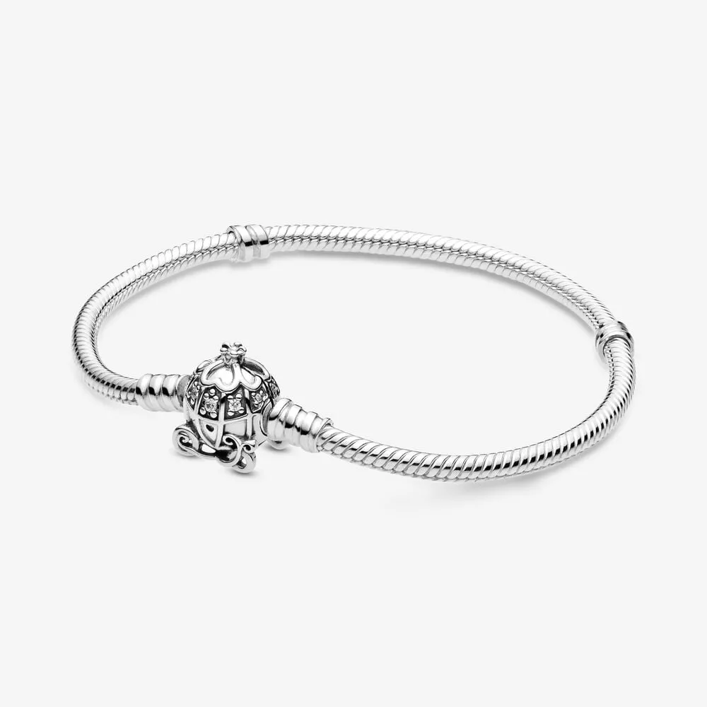 pulsera moments de pandora con cierre de carroza calabaza de cenicienta de disney 599190c01