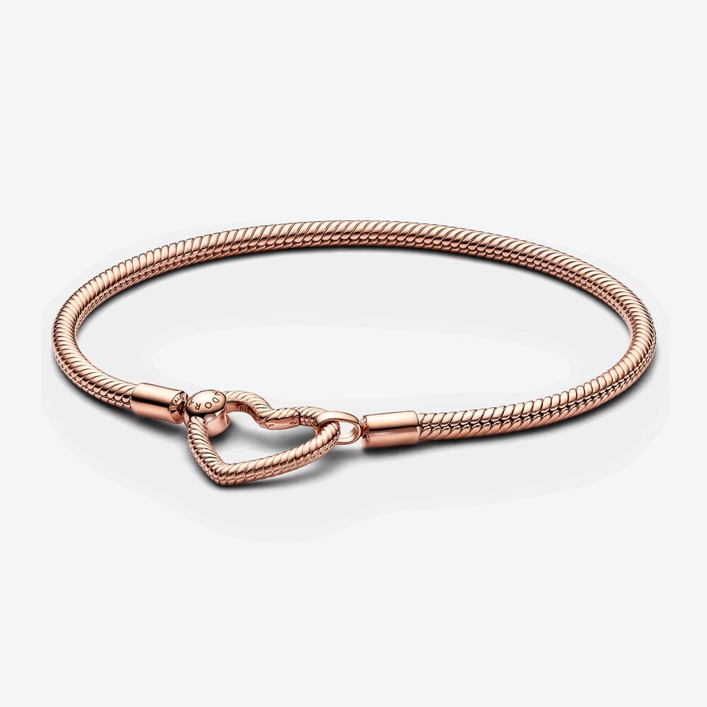 pulsera pandora moments cadena de serpiente cierre corazón 582257c00