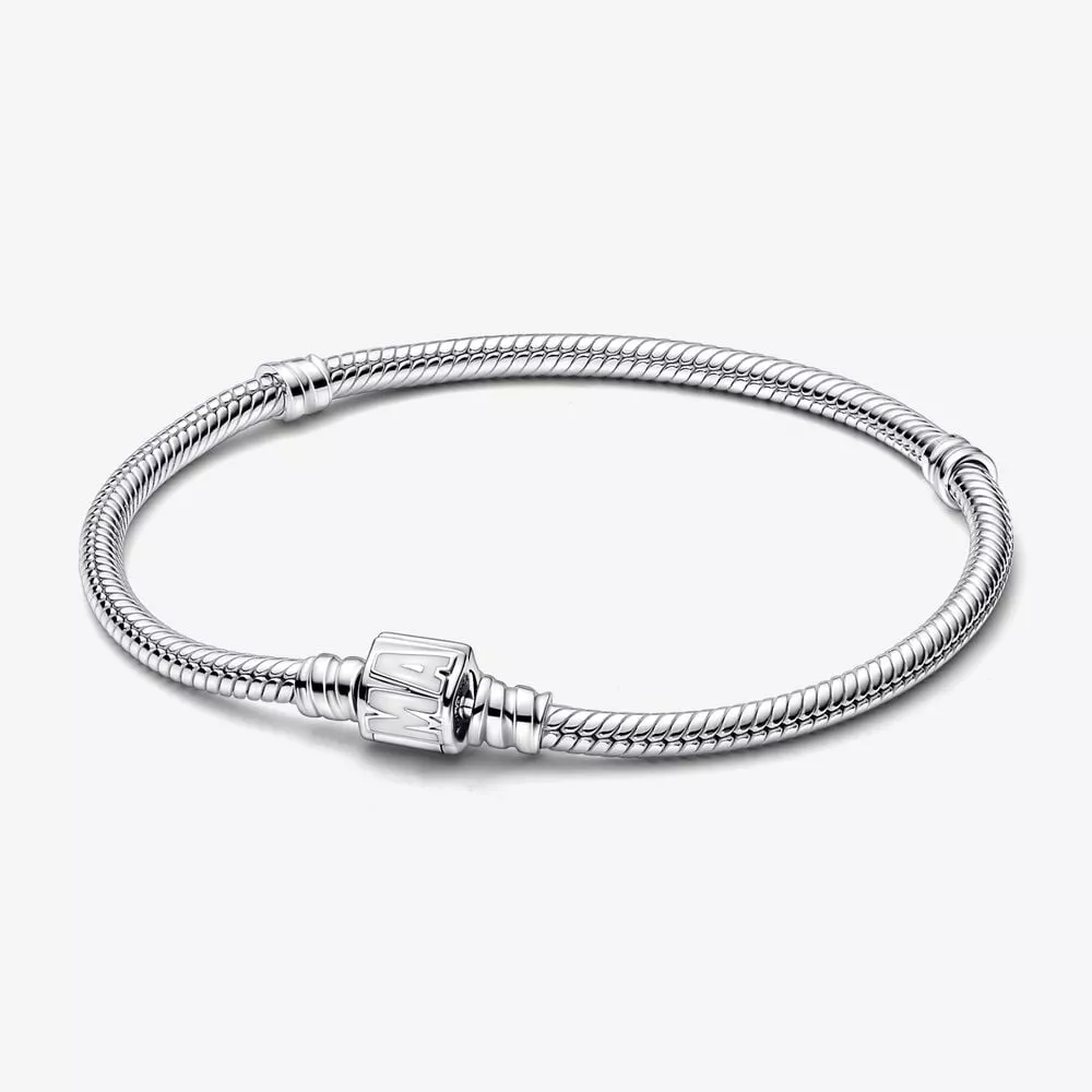 pulsera pandora moments cadena de serpiente cierre de logo marvel 592561c01