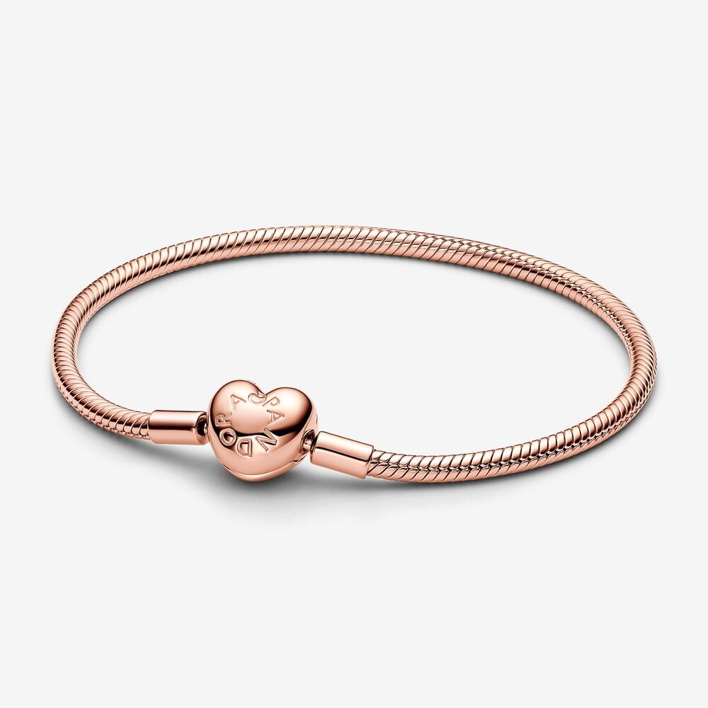 pulsera pandora moments cadena de serpiente con cierre de corazón 583050c00