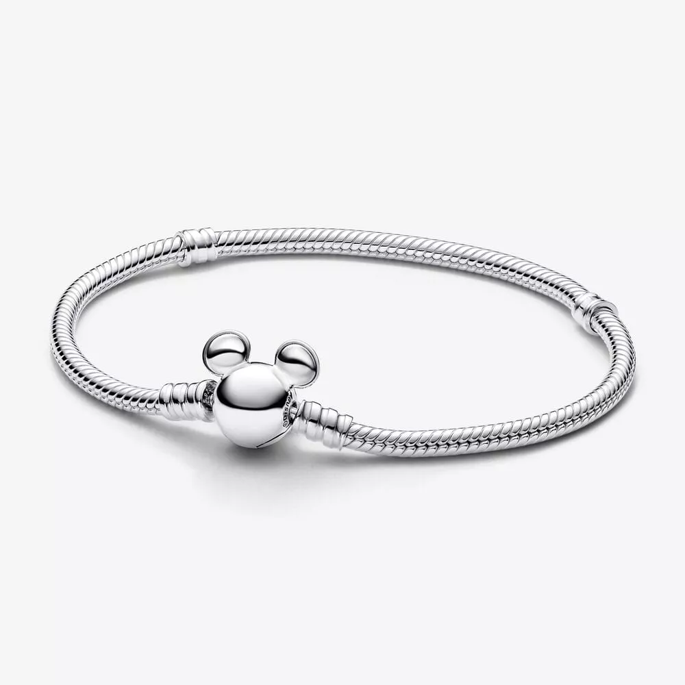 pulsera pandora moments cadena de serpiente con cierre mickey mouse de disney 593061c00