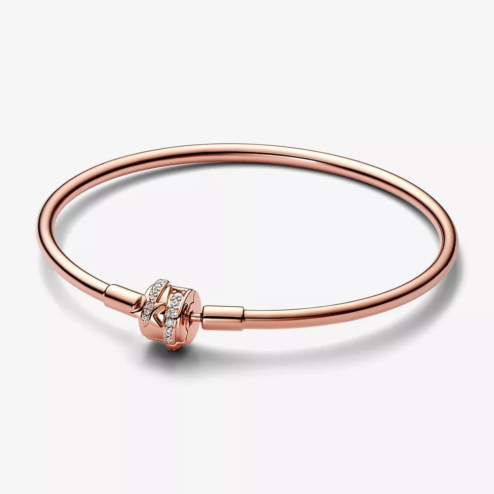 pulsera rígida con cierre brillante estrella fugaz de pandora moments 582734c01
