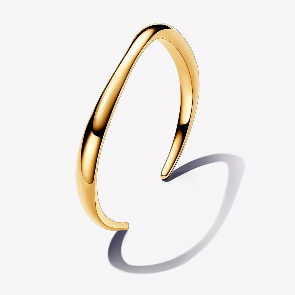 pulsera rígida pandora abierta forma orgánica 563310c00
