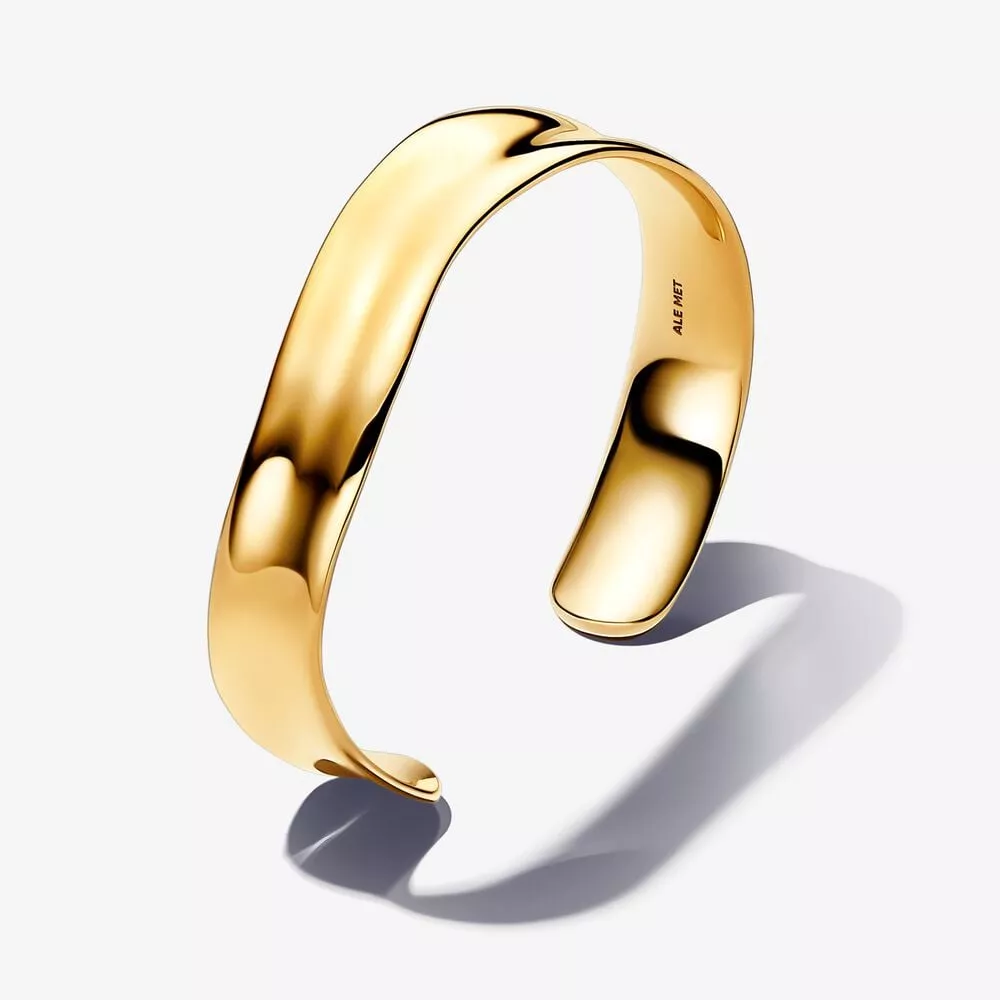 pulsera rígida pandora ancha abierta forma orgánica 563302c00
