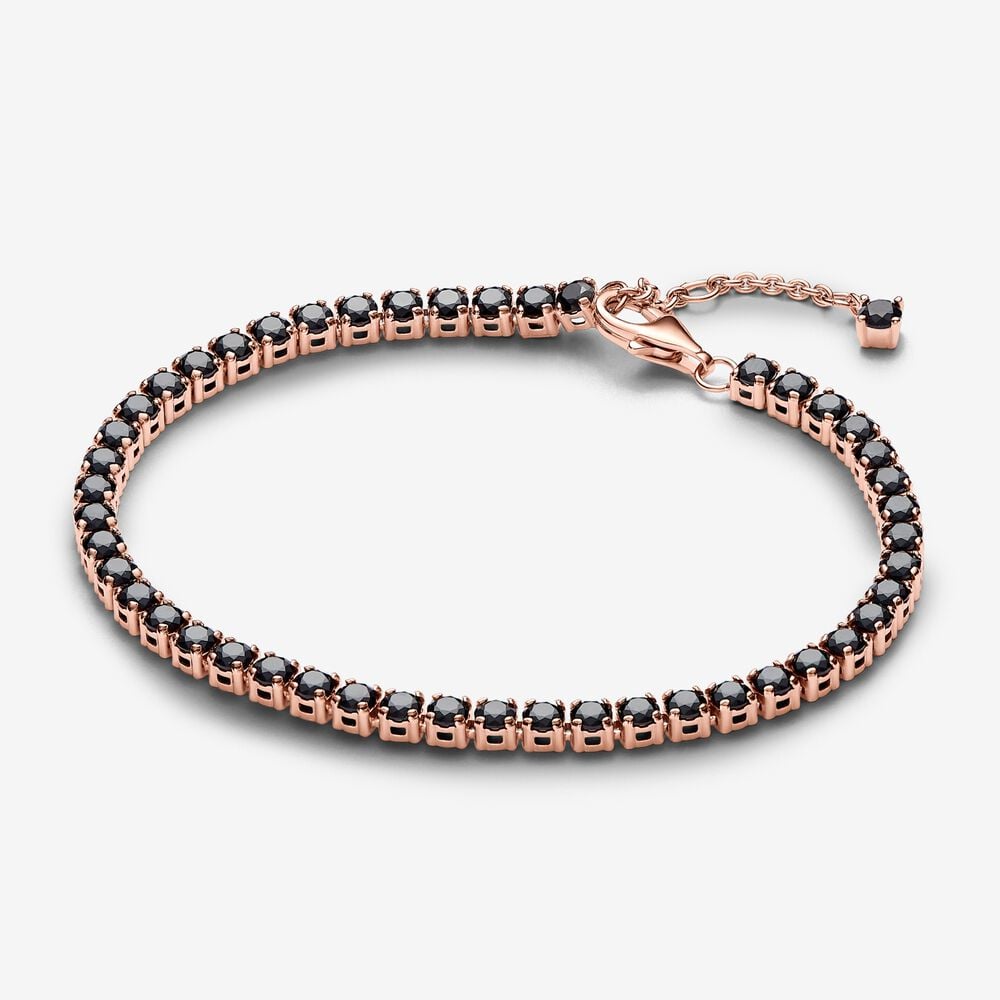 pulsera tenis pandora negra brillante 581469c02