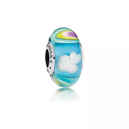 (imagen para) Charm cristal de Murano Arco Iris Iridiscente - PANDORA