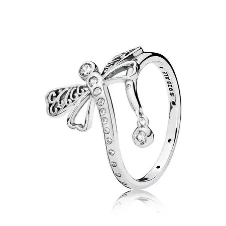 (imagen para) Anillo en plata de ley Lib&eacute;lula So&ntilde;adora - PANDORA