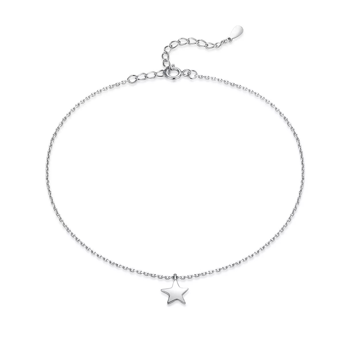 pulsera de tobillo con estilo pandora en plata sct009