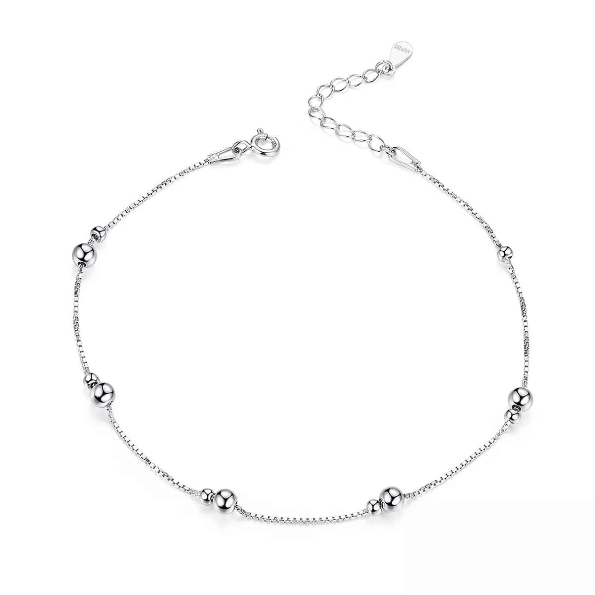 pulsera de tobillo de estilo pandora en plata sct005