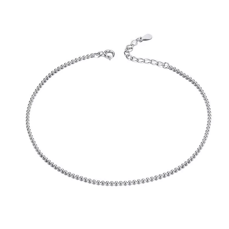 pulsera de tobillo de plata de estilo pandora sct002