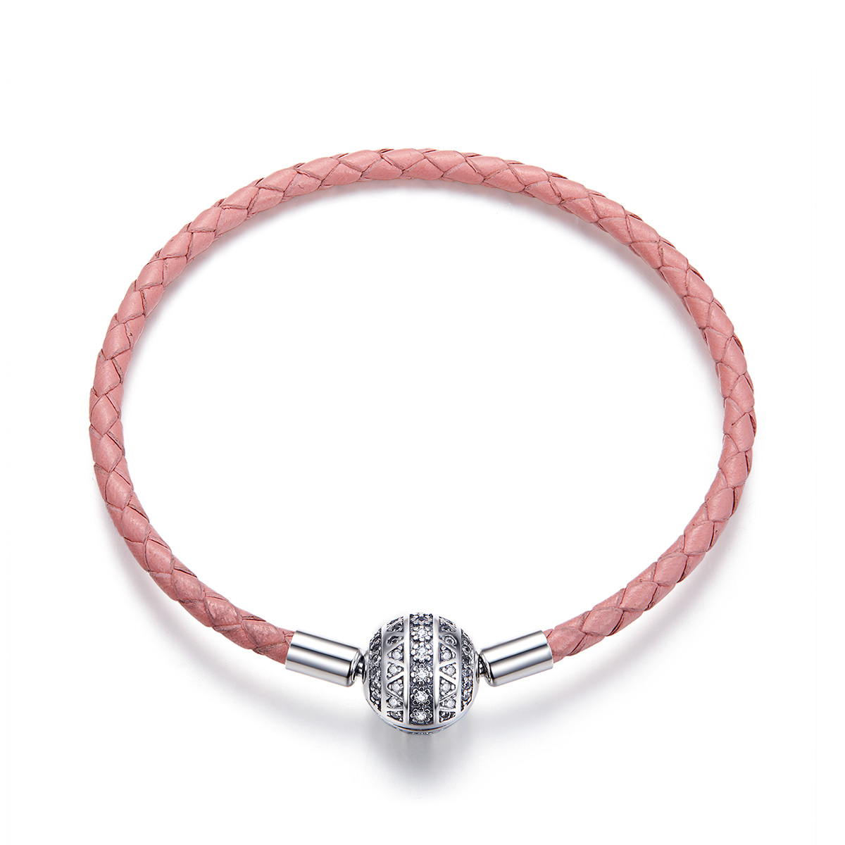 pulsera de emoción femenina de cuero al estilo pandora scb114
