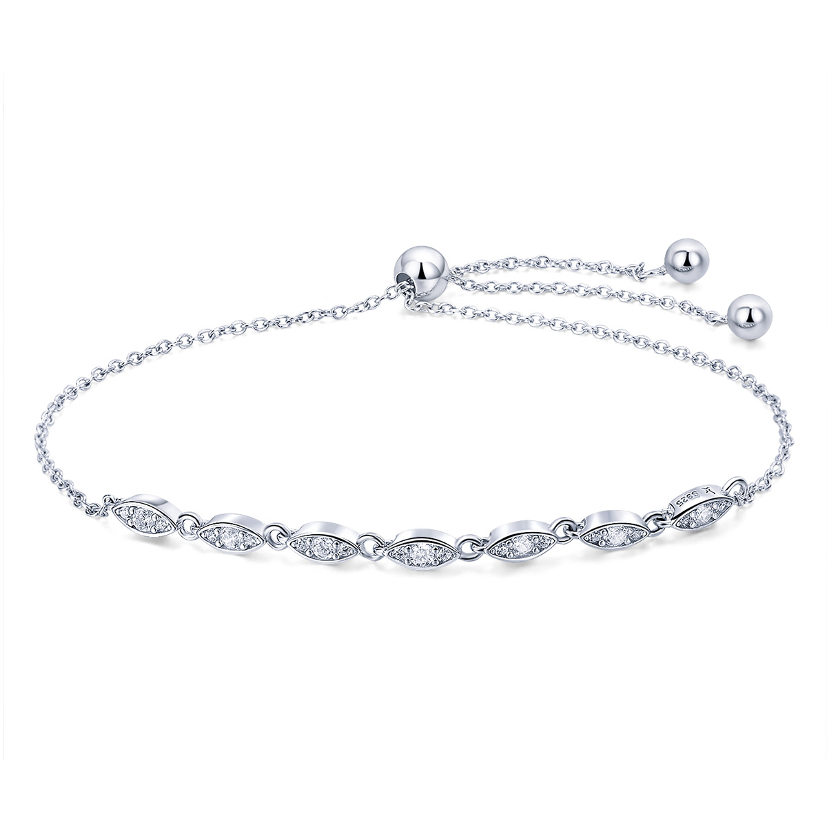 pulsera deslizante de cadena pandora style silver beauty of simplicity scb086