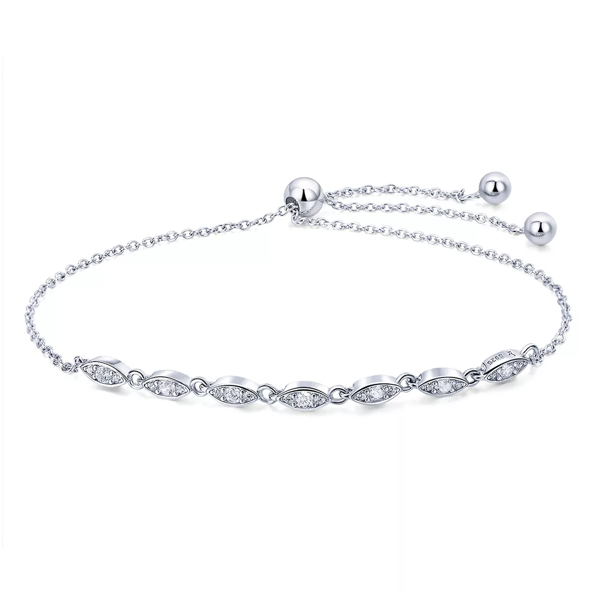 pulsera deslizante de cadena pandora style silver beauty of simplicity scb086