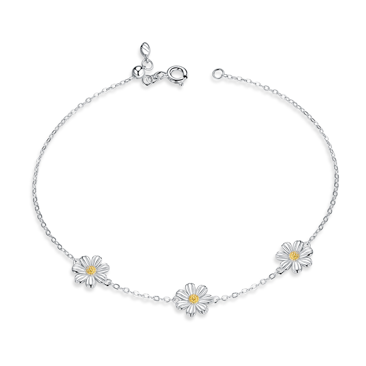 pulsera deslizante estilo margarita de plata pandora scb165