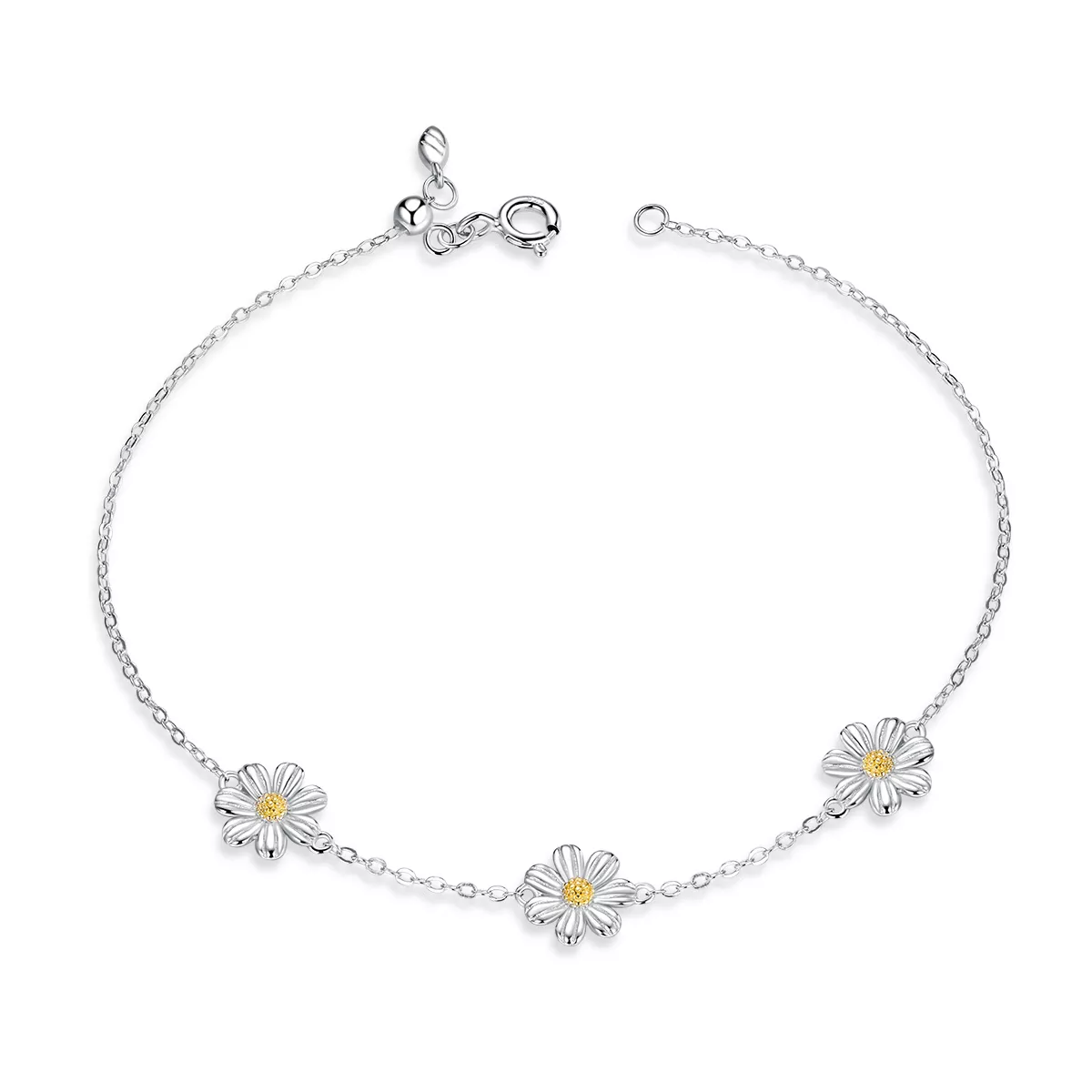 pulsera deslizante estilo margarita de plata pandora scb165