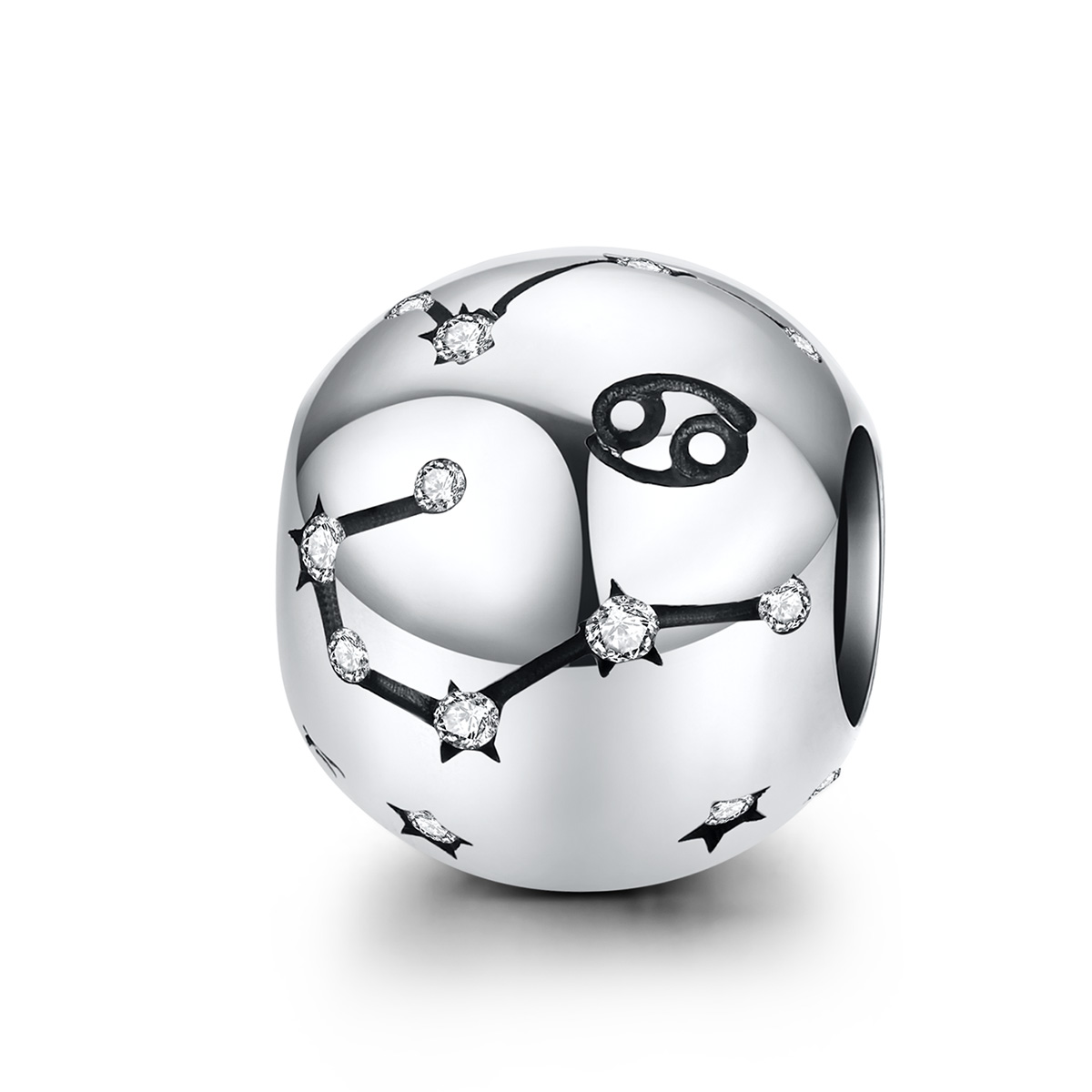 charm de cáncer de plata estilo pandora scc1218 4
