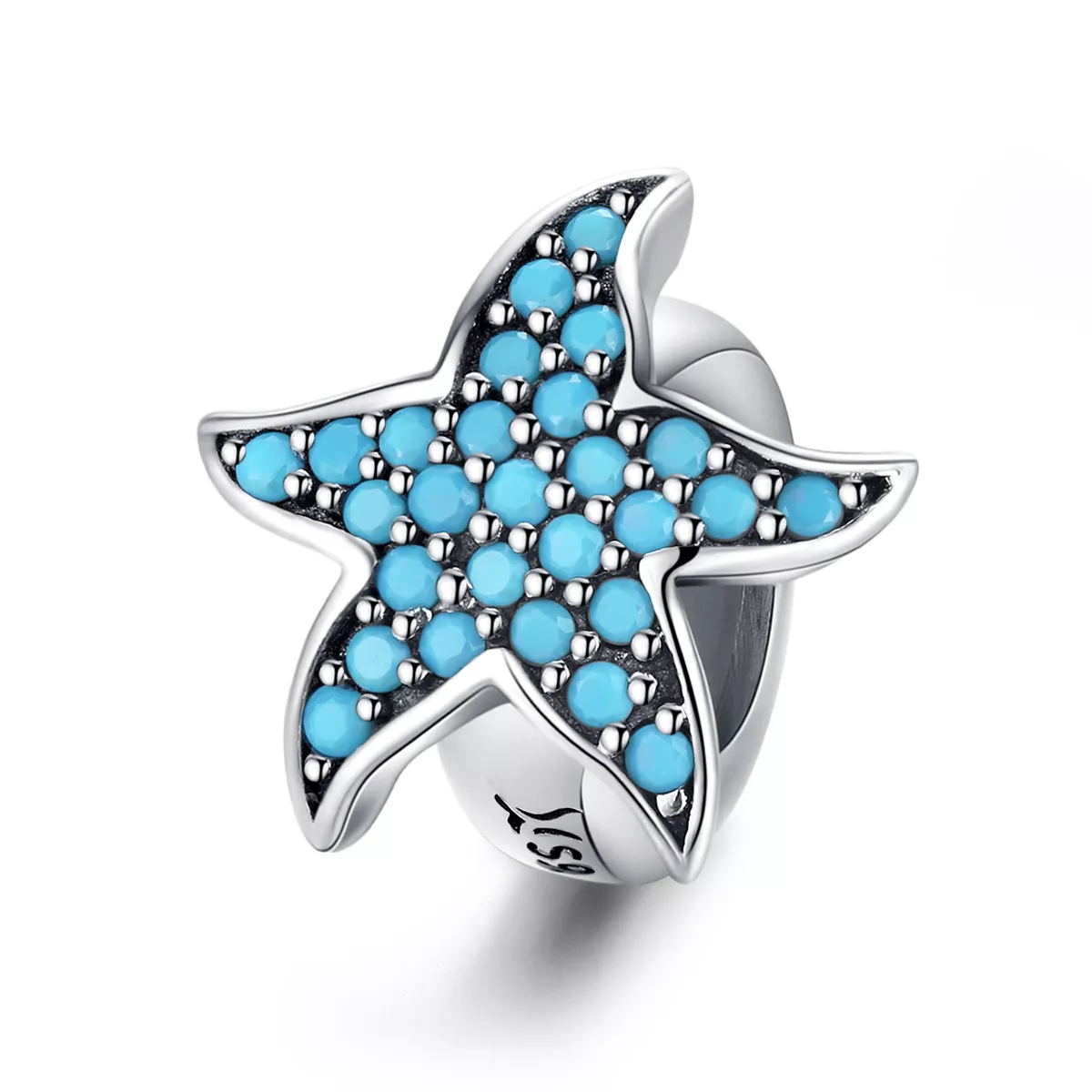charm de estrella de mar en plata al estilo pandora scc1313