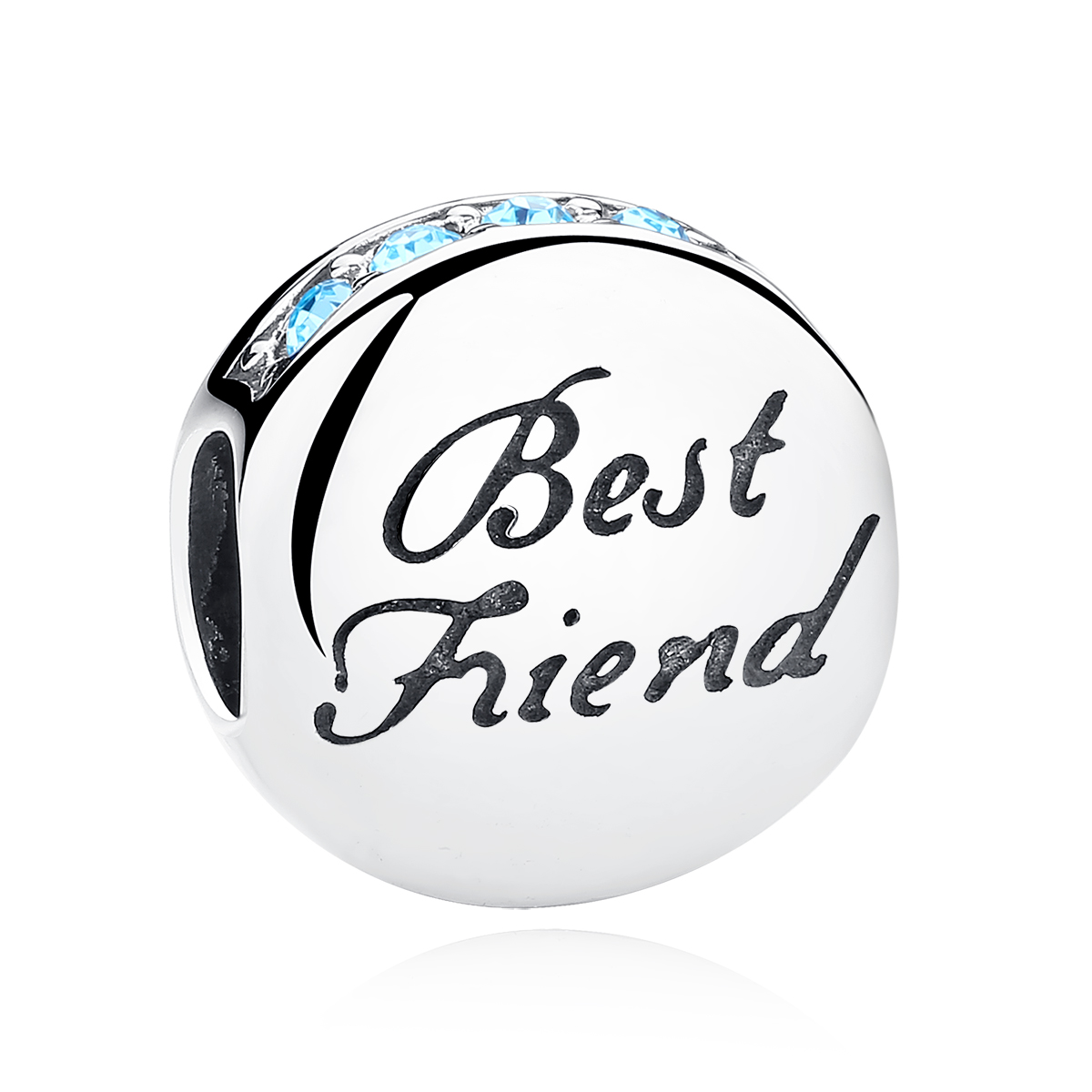 charm de mejores amigas en plata estilo pandora scc022