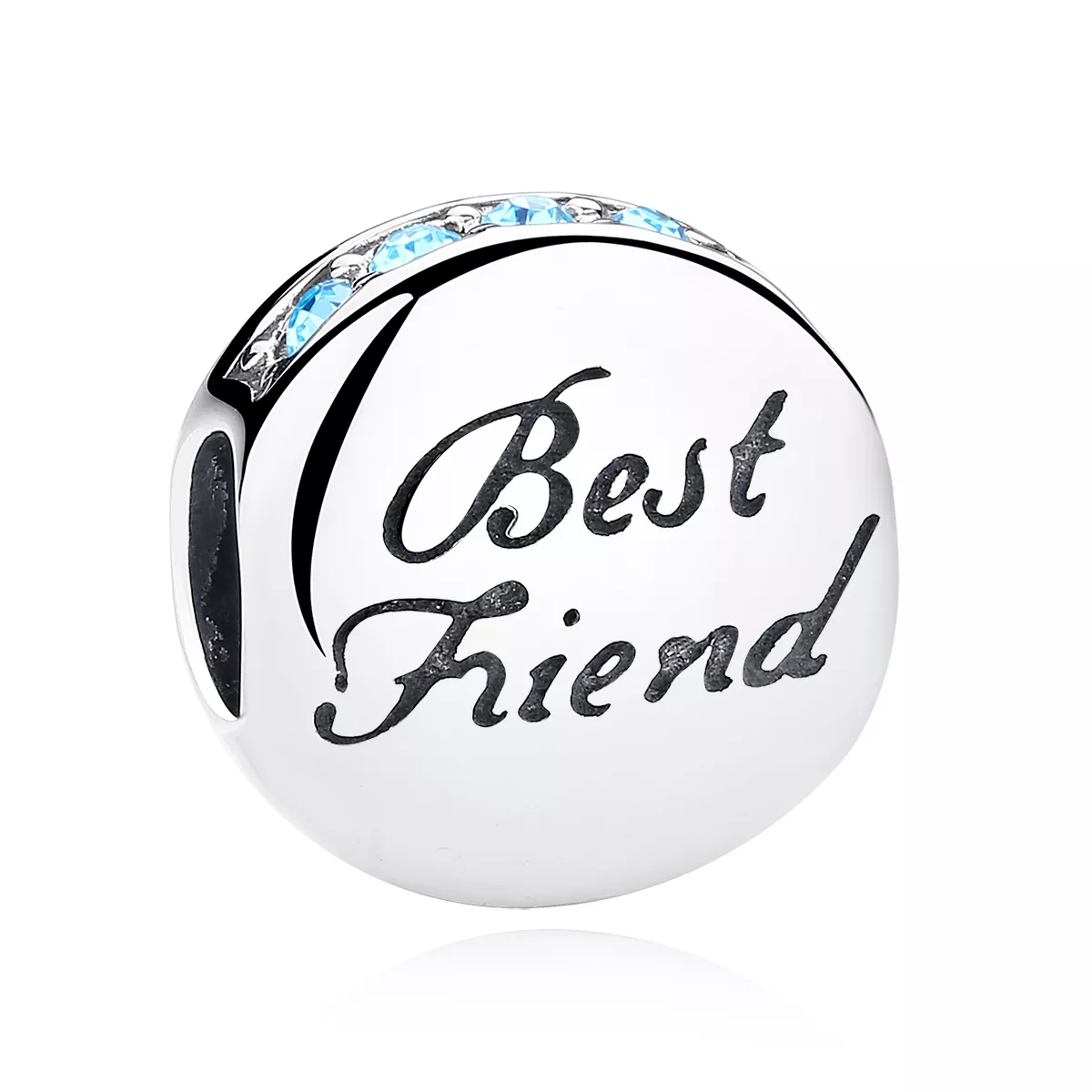 charm de mejores amigas en plata estilo pandora scc022