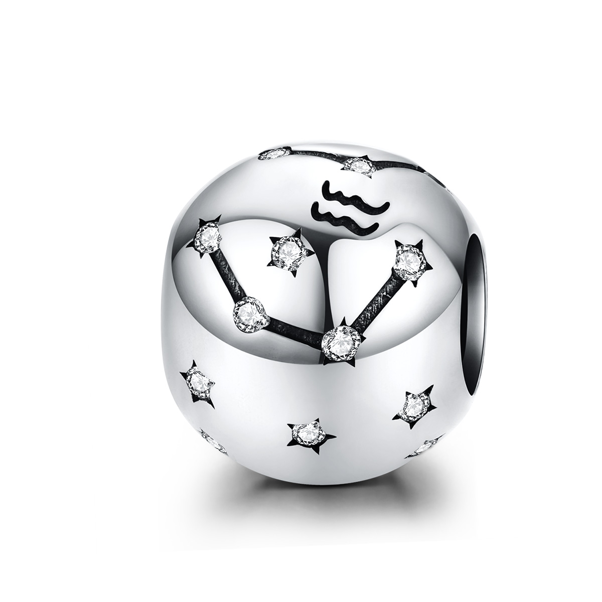 charm de plata al estilo pandora con signo de acuario scc1218 11