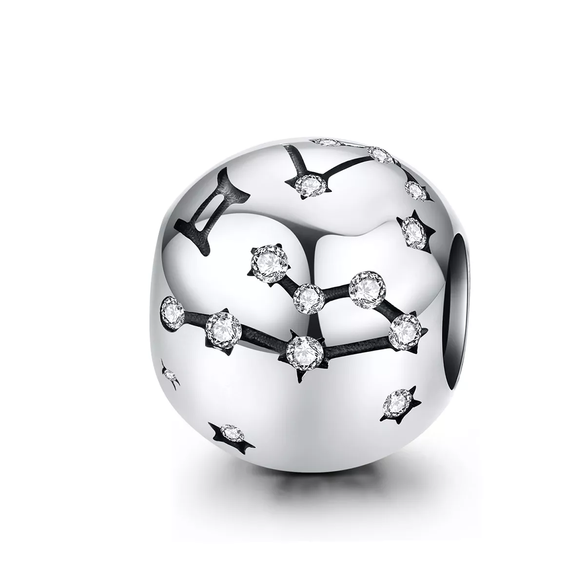 charm de plata al estilo pandora con signo de géminis scc1218 3