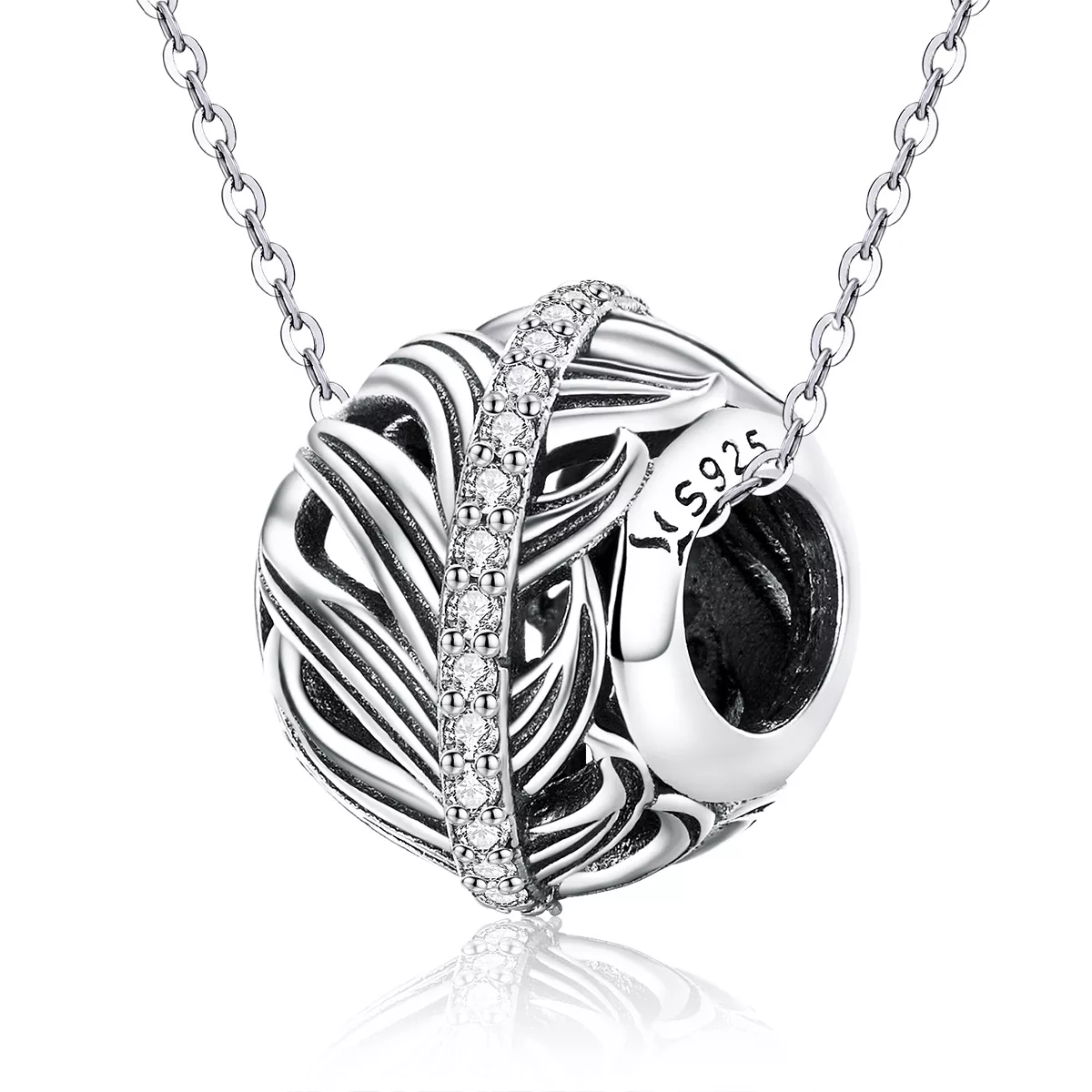charm de plata con diseño pandora estilo amor delicado scc1065