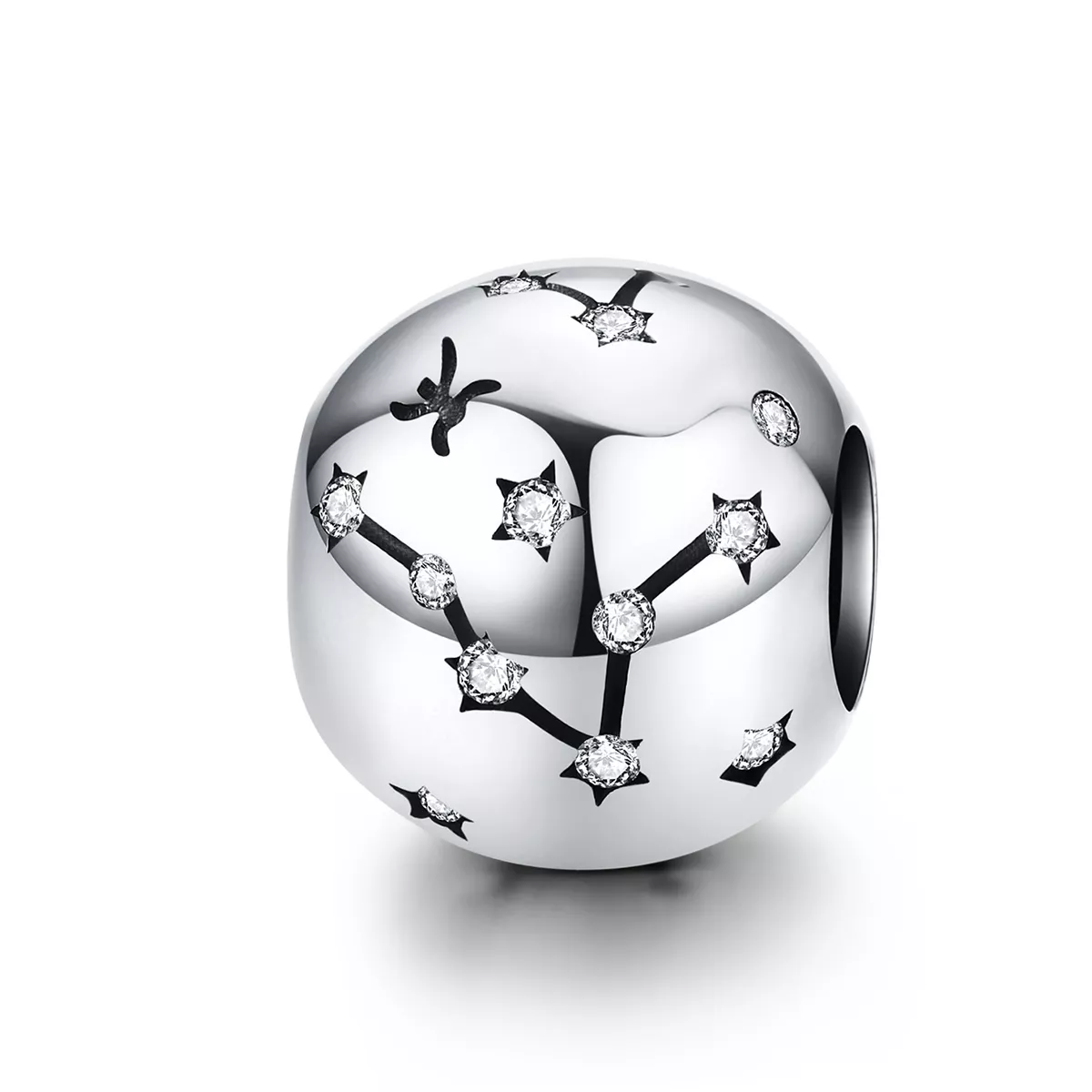 charm de plata estilo pandora con signo de piscis scc1218 12