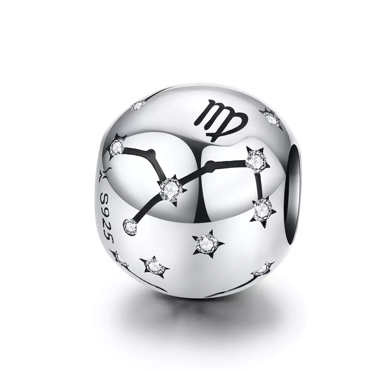 charm de plata estilo pandora con signo de virgo scc1218 6