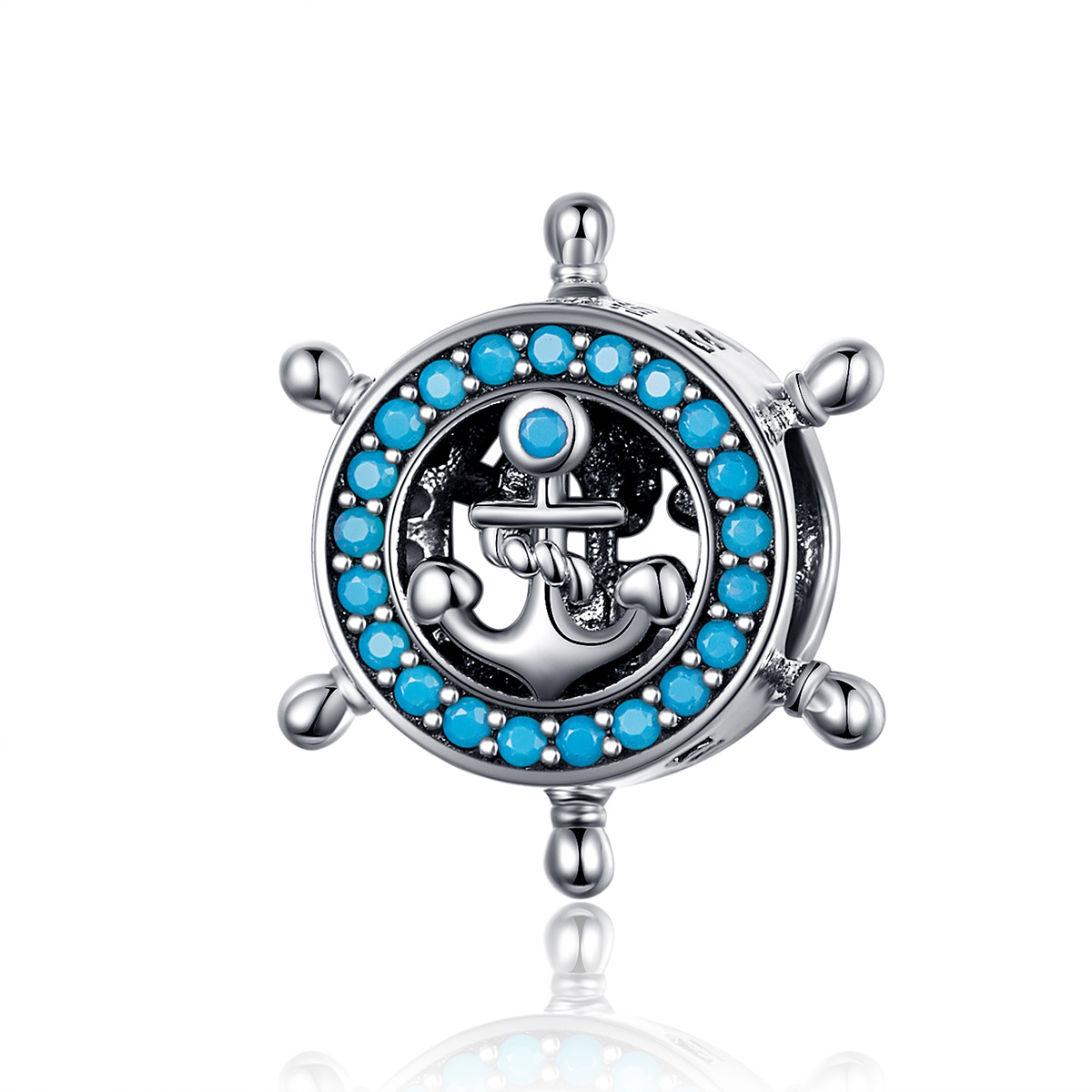 charm marítimo de plata con estilo pandora scc1200