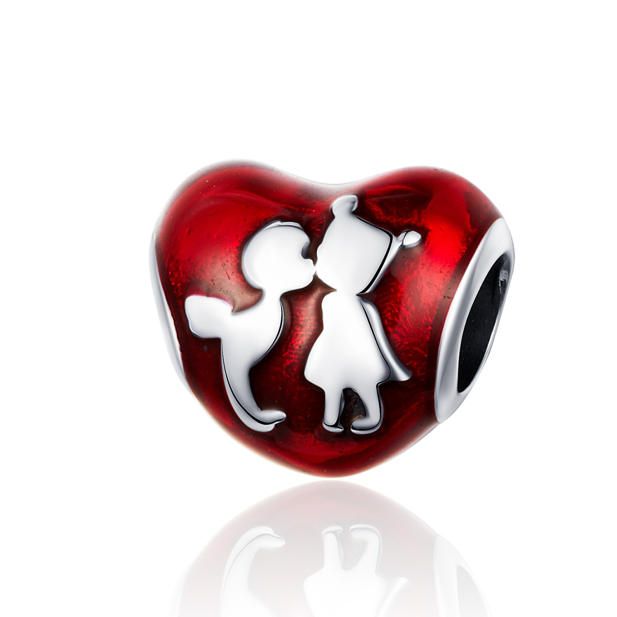encanto de plata estilo pandora para enamorados de la infancia scc1187