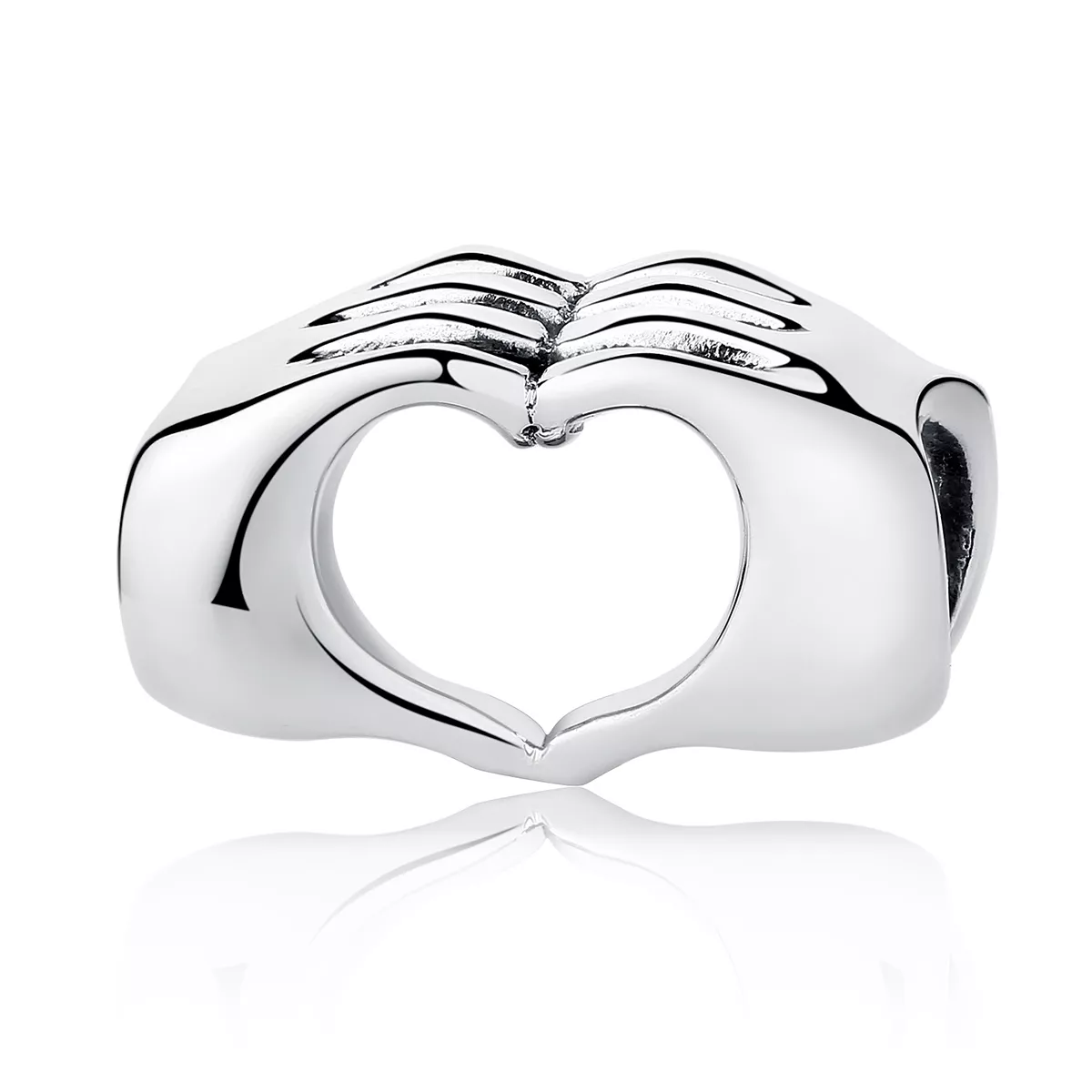 estilo pandora plata manos con encanto de amor scc125