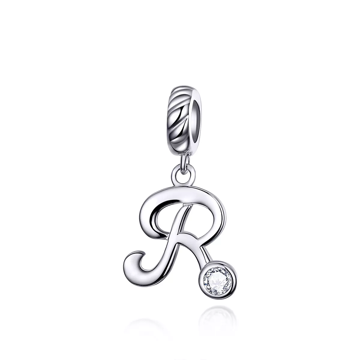 pandora estilo colgante de plata con letra r scc1183 r