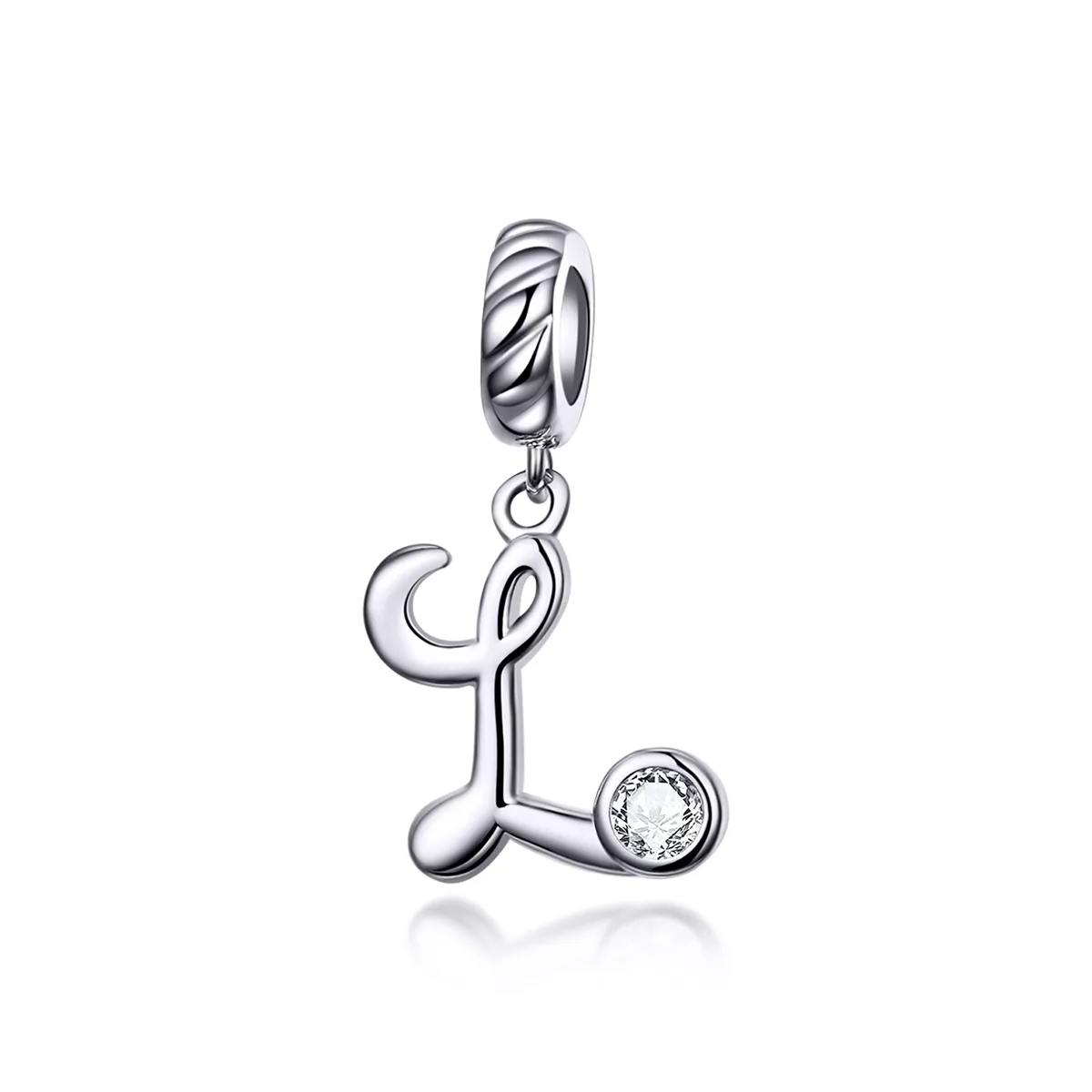pandora estilo colgante plata letra l scc1183 l
