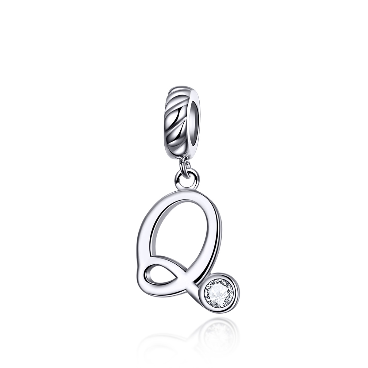pandora estilo plata letra q colgante scc1183 q