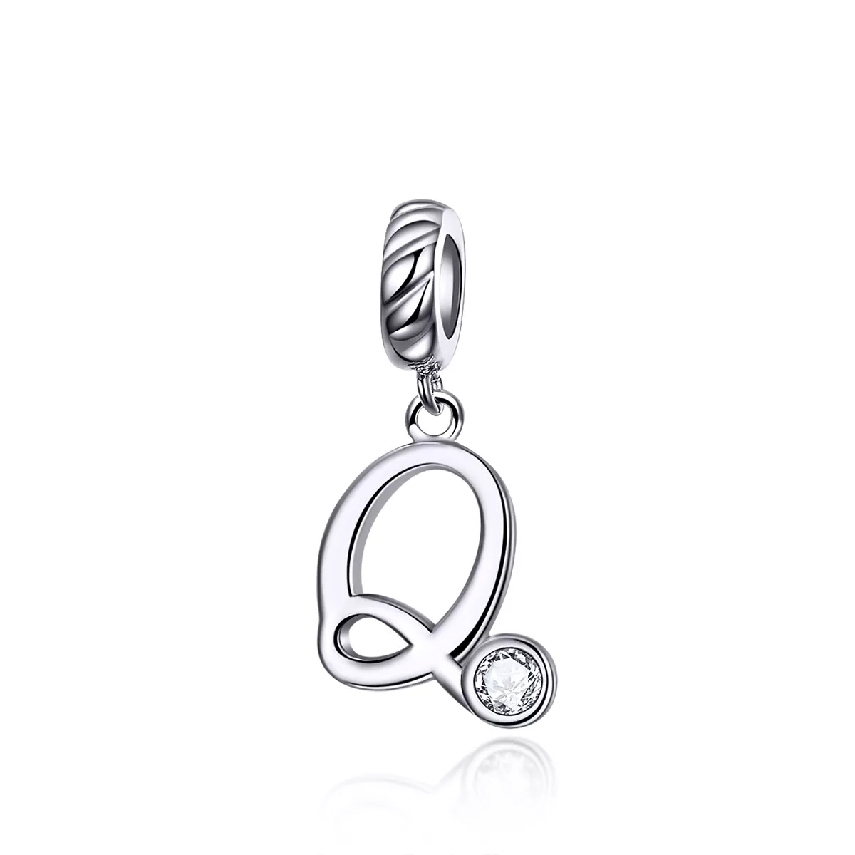 pandora estilo plata letra q colgante scc1183 q