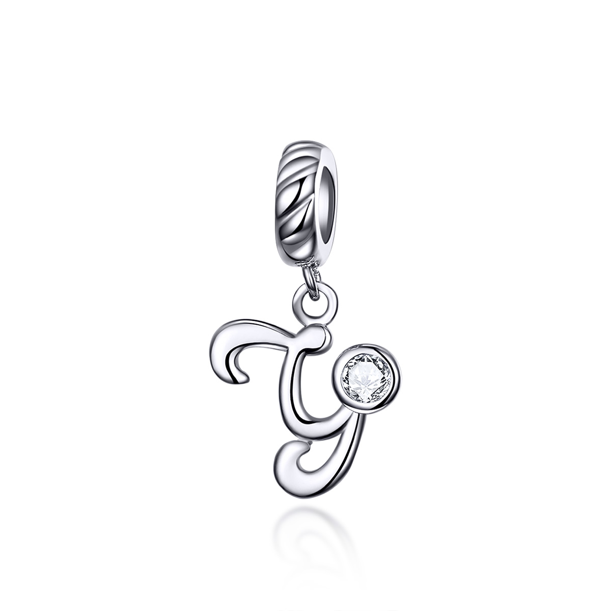pandora estilo plata letra y colgante scc1183 y