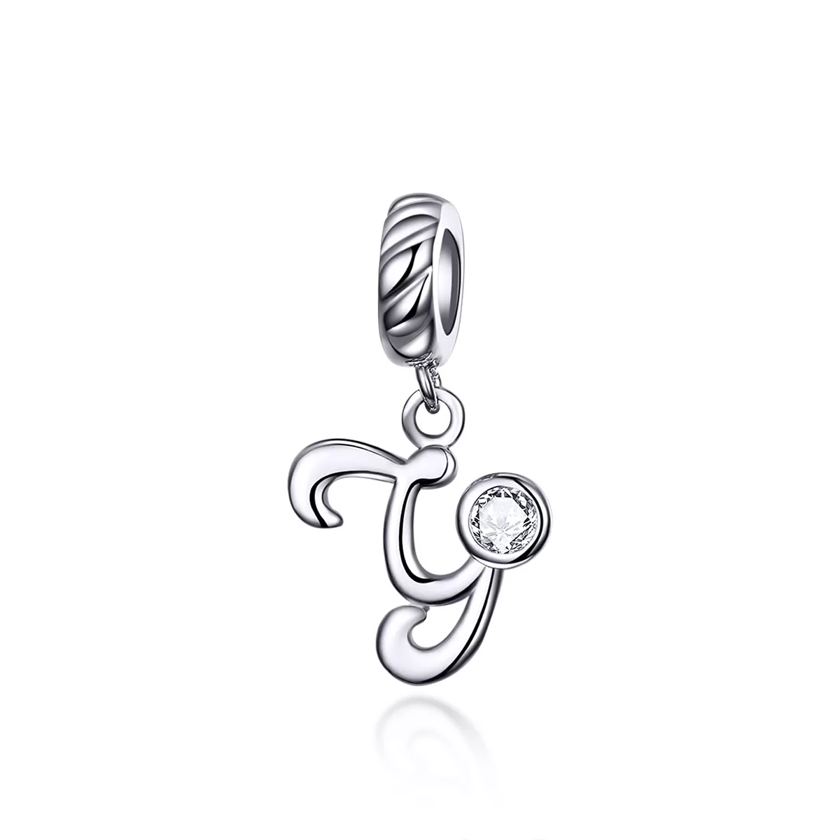 pandora estilo plata letra y colgante scc1183 y