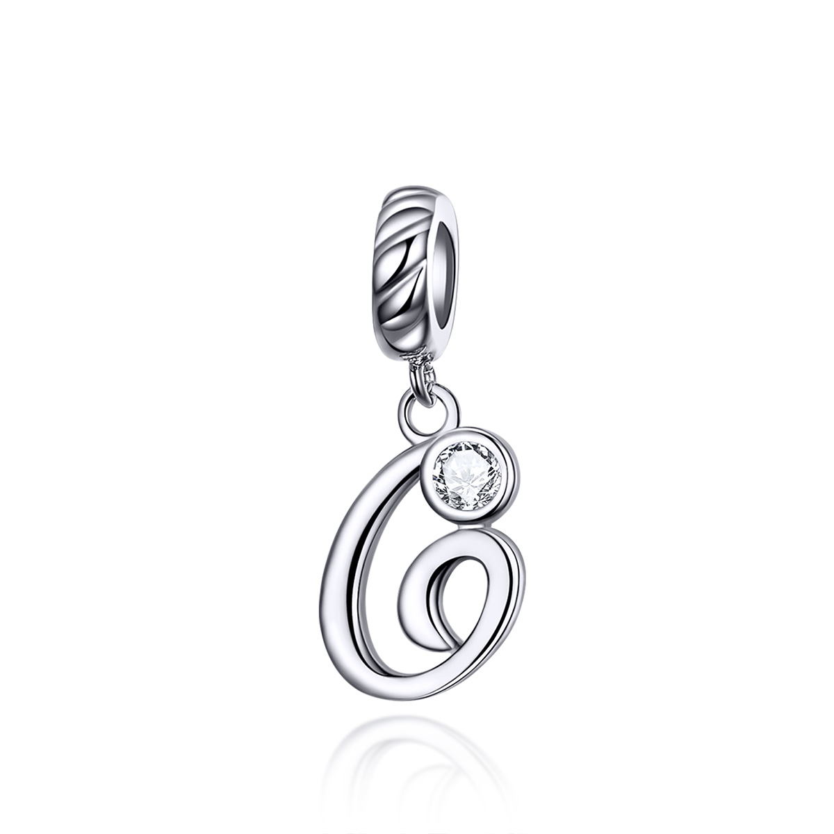 pandora style plata colgante de letra g scc1183 g
