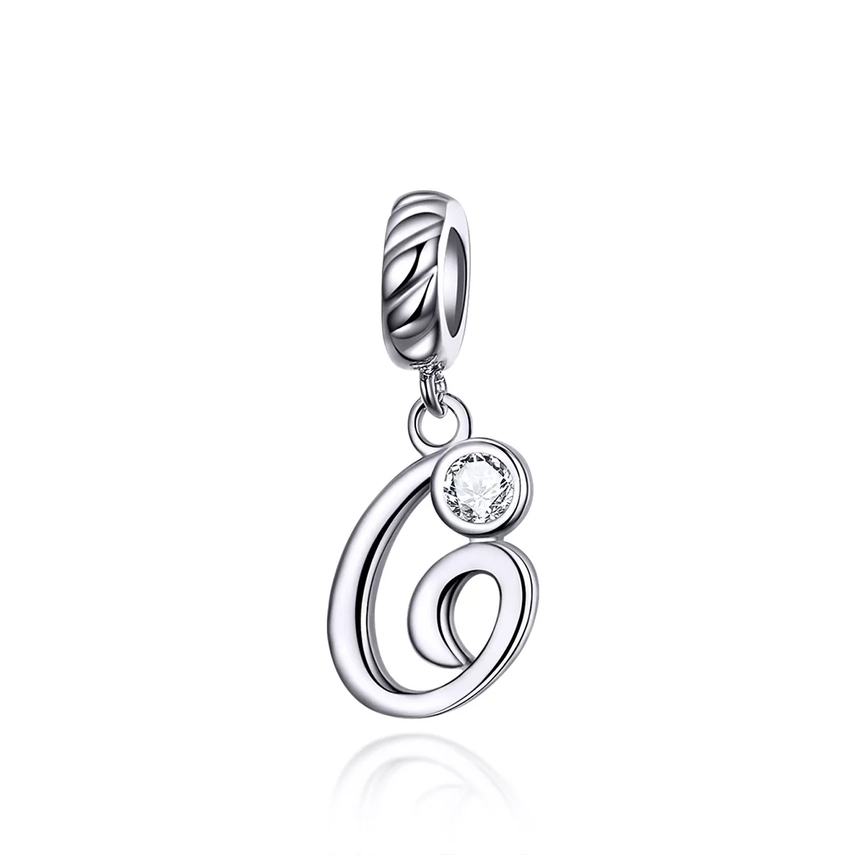 pandora style plata colgante de letra g scc1183 g