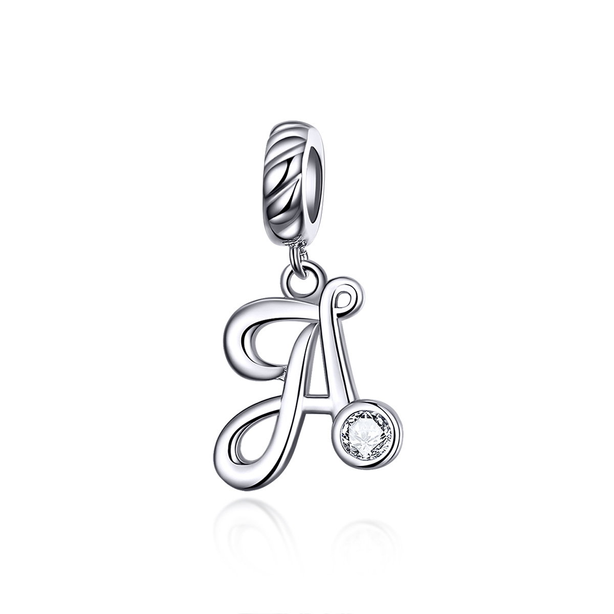 pendiente pandora de estilo plata con colgante de letra a scc1183 a