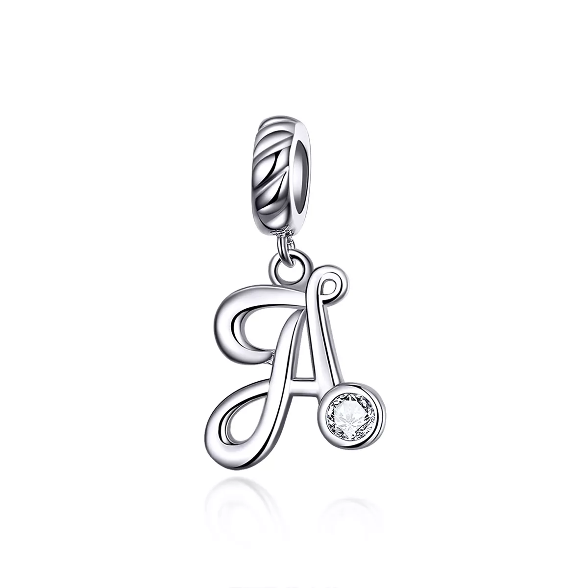 pendiente pandora de estilo plata con colgante de letra a scc1183 a