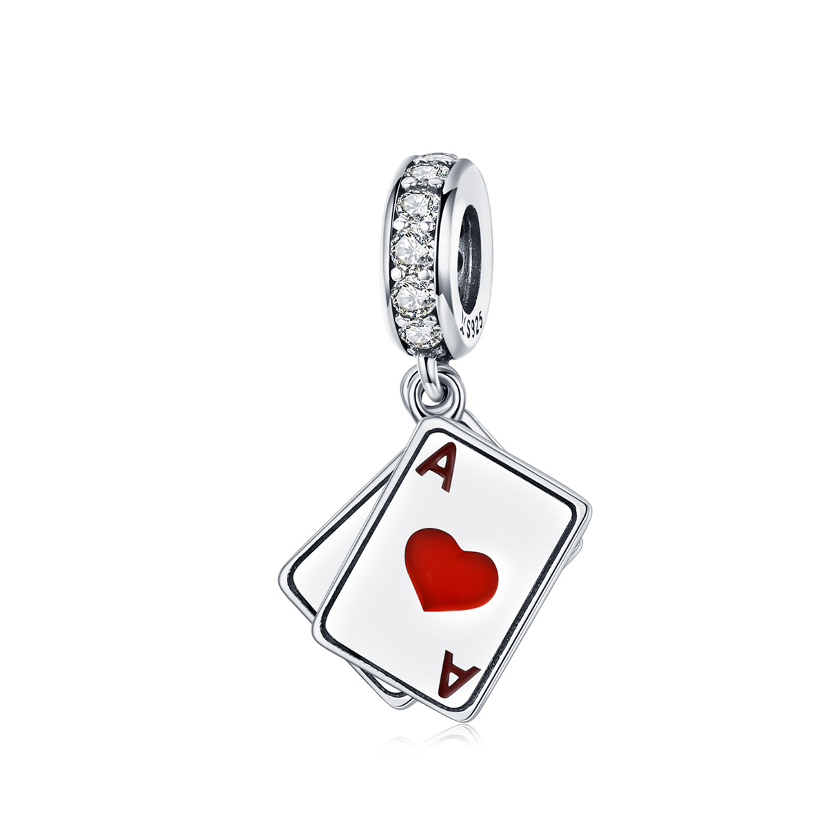 pulsera de estilo pandora en plata con colgante de game time scc1172