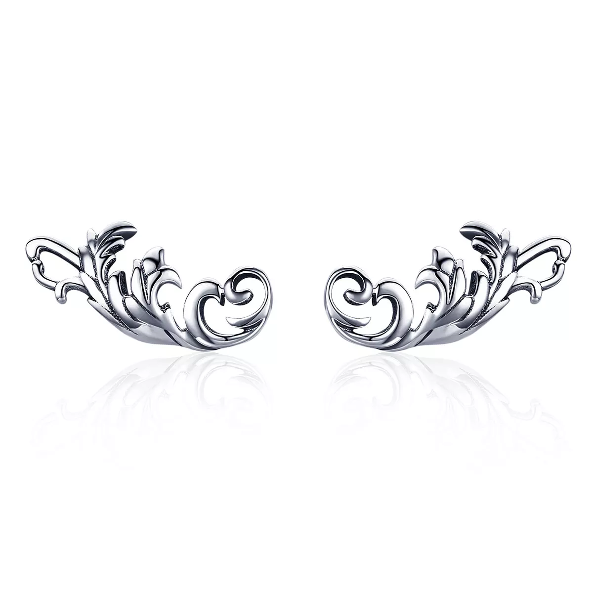 exquisitas pendientes de botón estilo pandora de plata retro europea con flores sce580