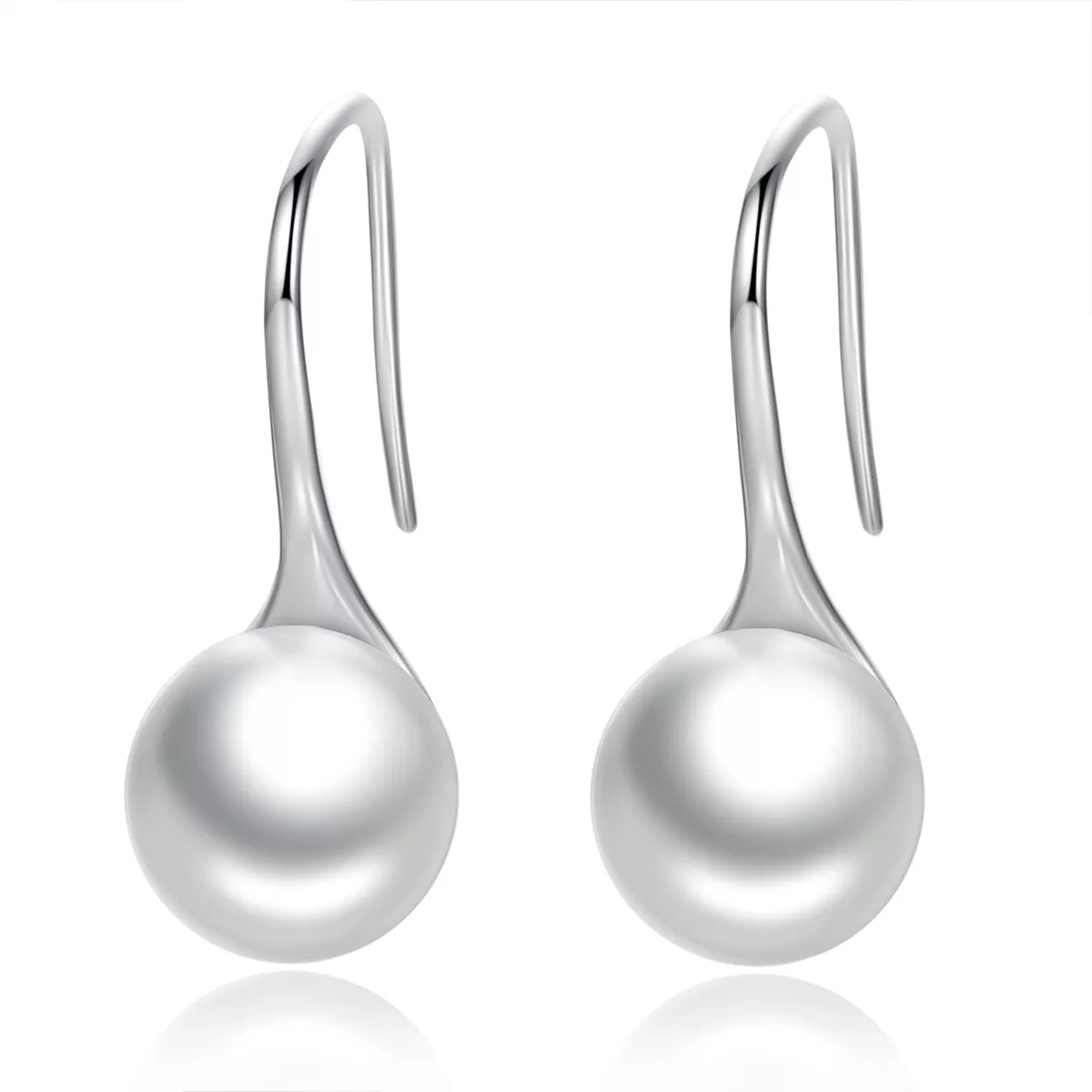 pendientes colgantes de plata estilo pandora con amor puro sce037