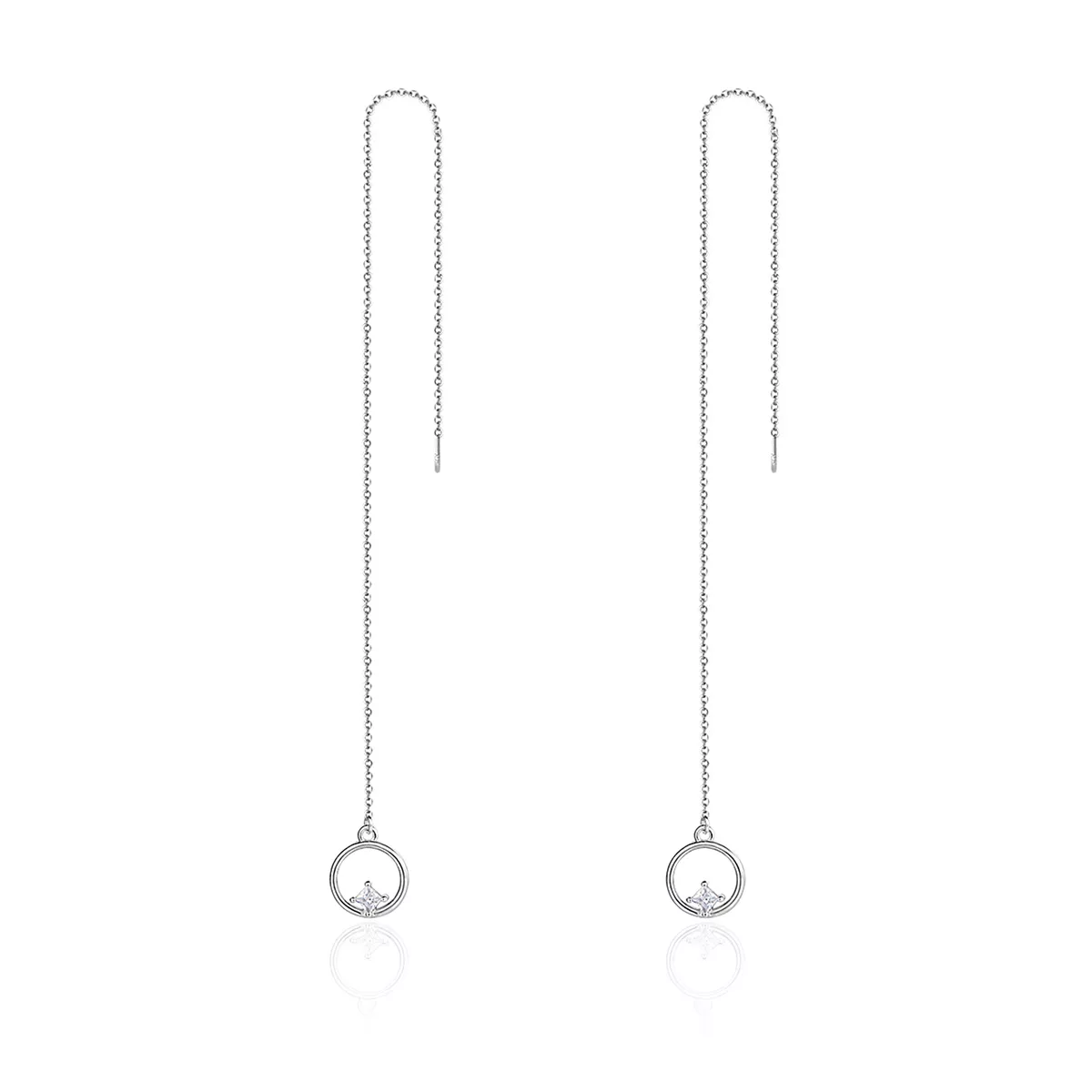 pendientes colgantes plateados siempre afectuosos estilo pandora sce080