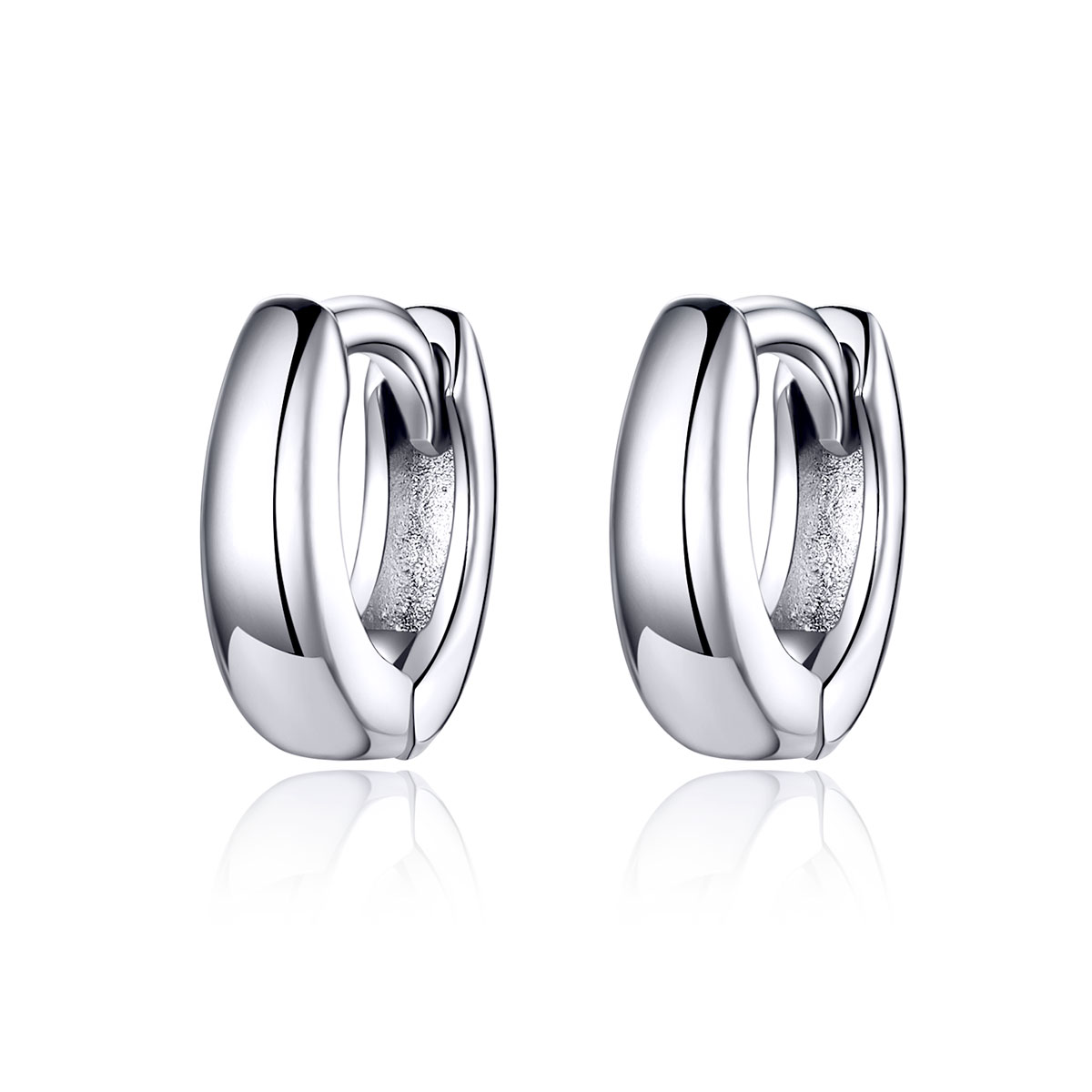 pendientes de argolla estilo pandora de plata diseño simple de sueño sce552