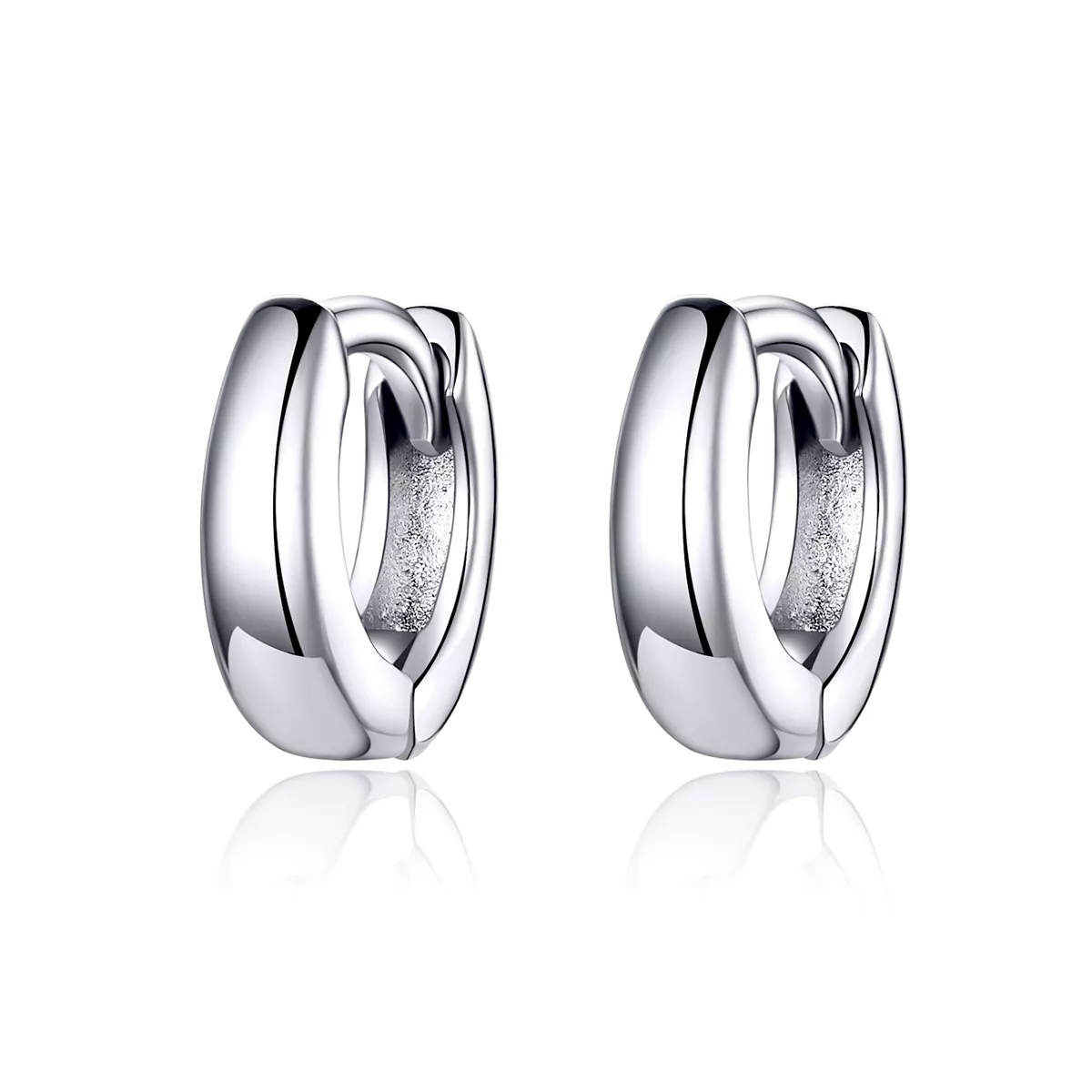 pendientes de argolla estilo pandora de plata diseño simple de sueño sce552